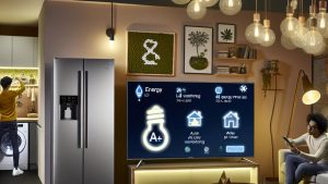 Install energy-efficient appliances and light bulbs.