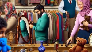 Shop secondhand for clothes, furniture, and other items.