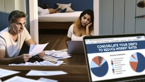 Consolidate your debts to reduce interest rates.
