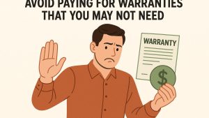 Avoid paying for warranties that you may not need.