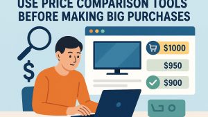Use price comparison tools before making big purchases.