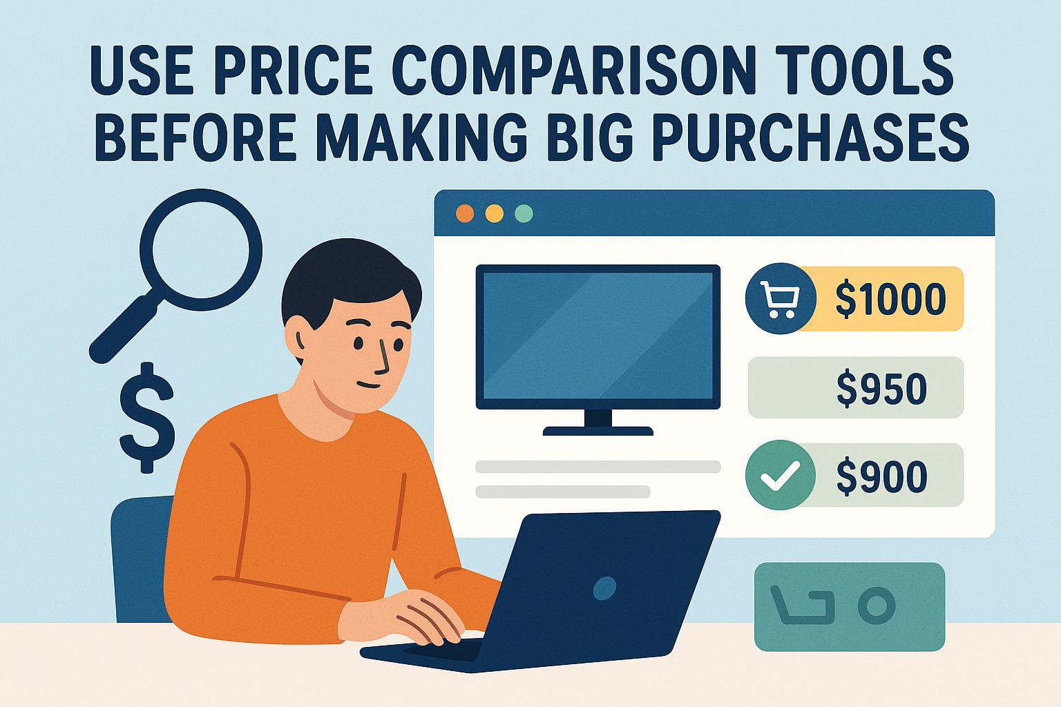 Use price comparison tools before making big purchases.