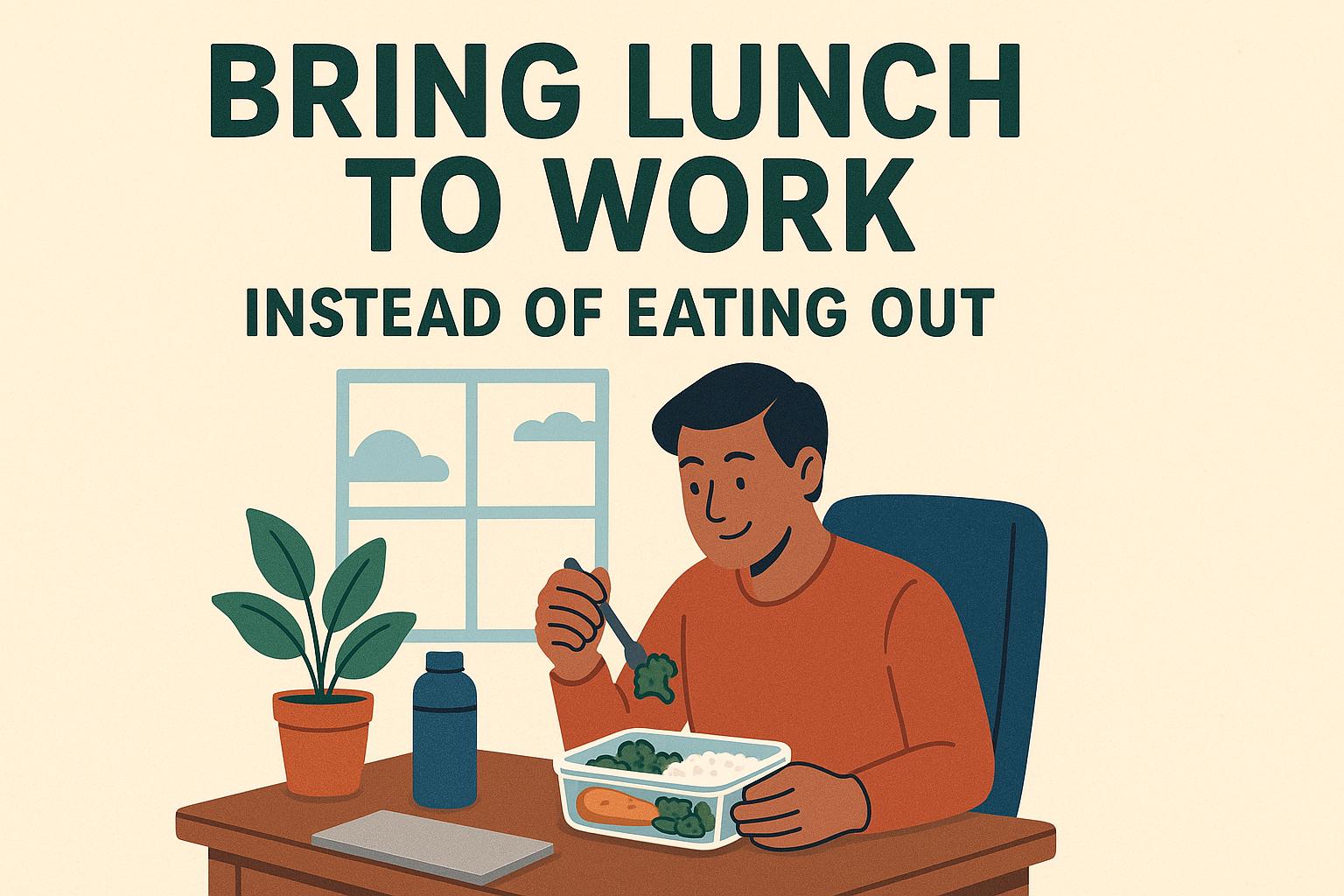 Bring lunch to work instead of eating out.