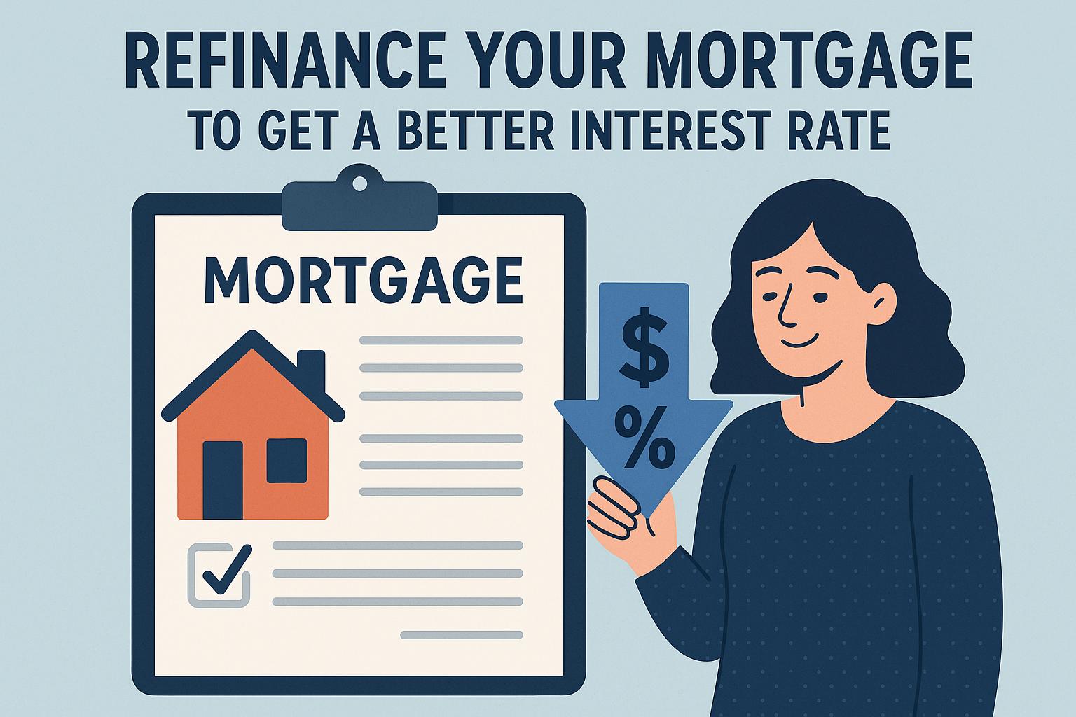 Refinance your mortgage to get a better interest rate.