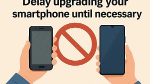 Delay upgrading your smartphone until necessary.