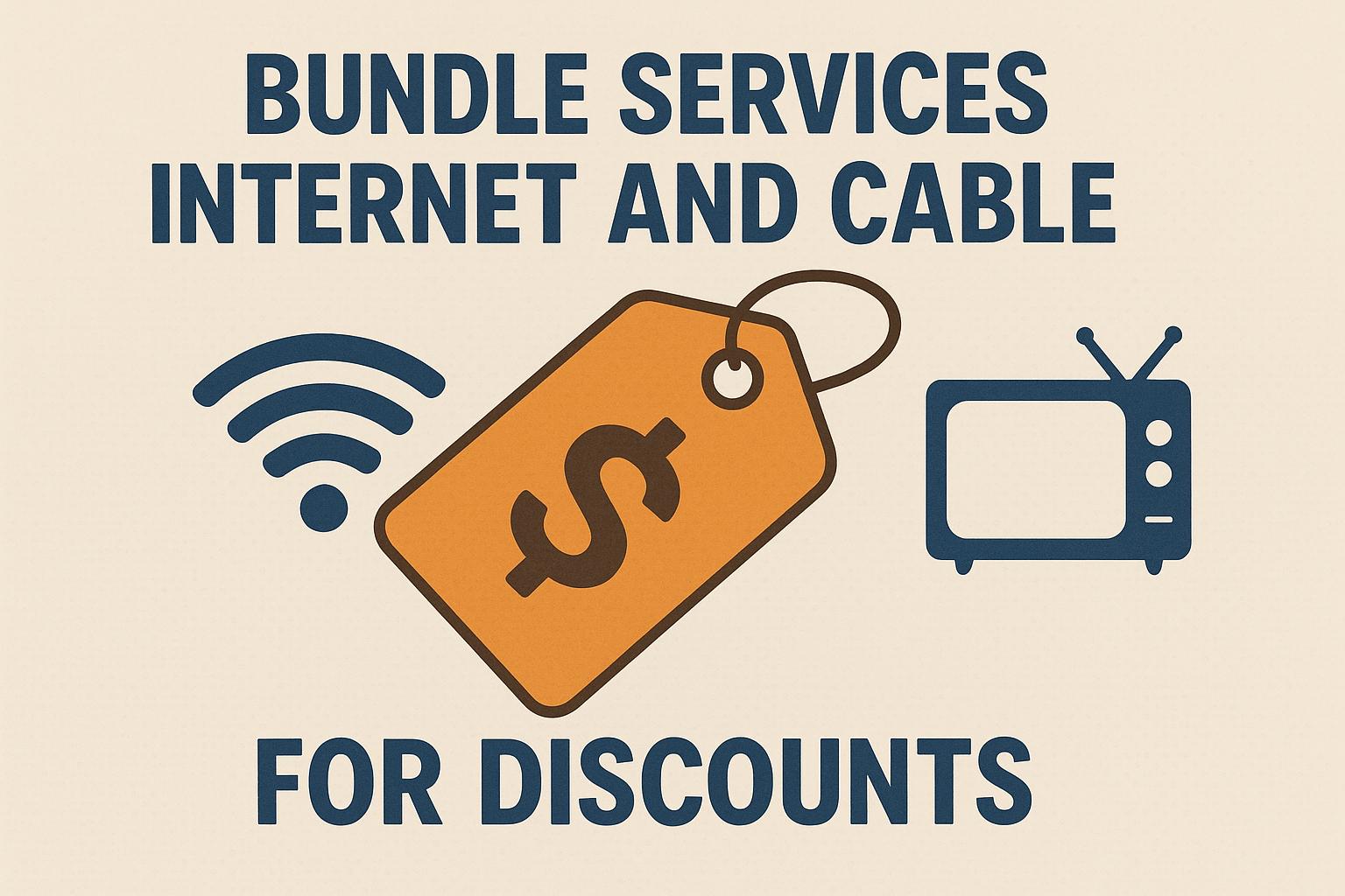Bundle services like internet and cable for discounts.