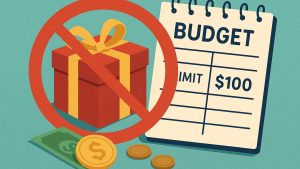 Limit gift-giving expenses by setting a budget.