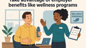 Take advantage of employer benefits like wellness programs.