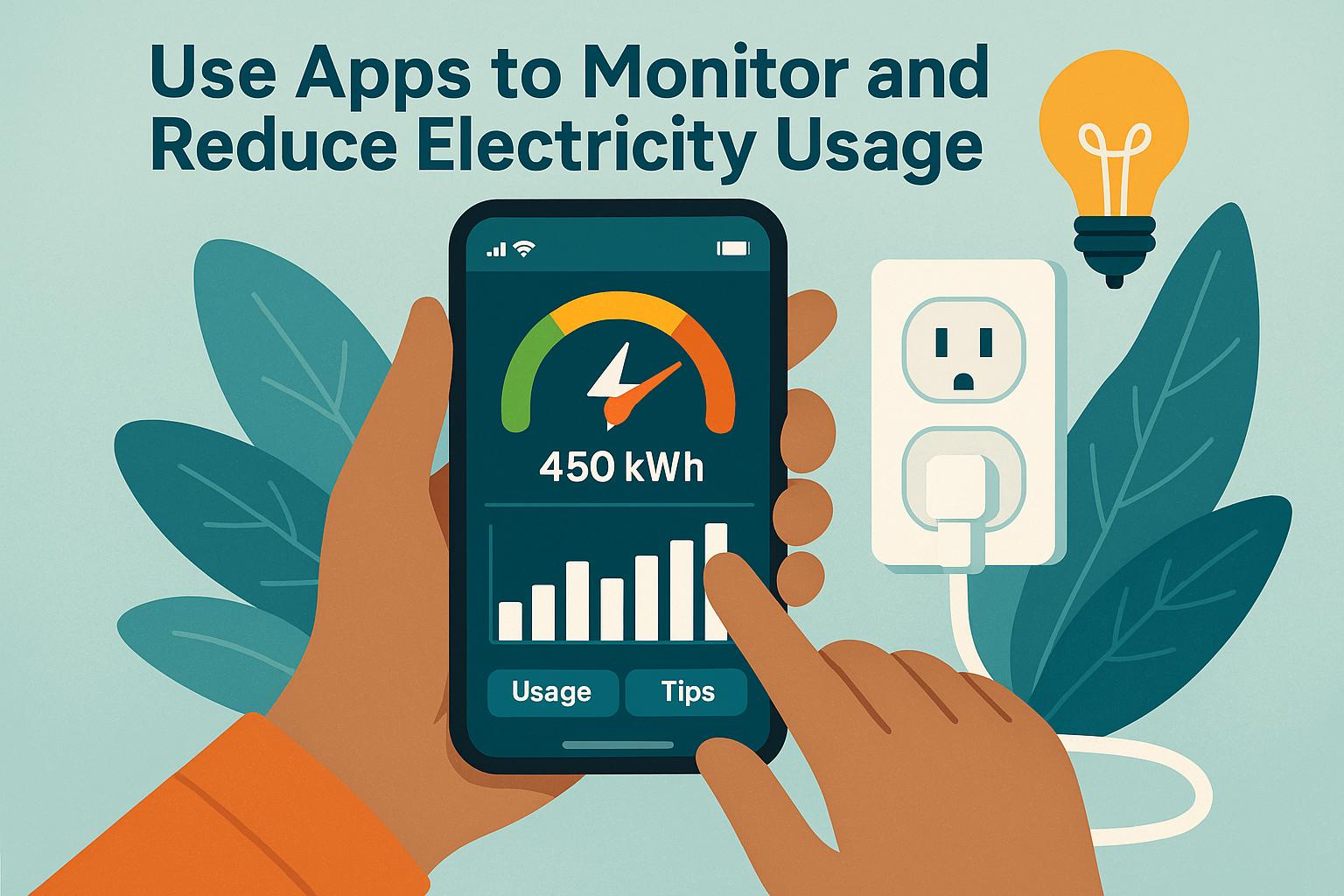 Use apps to monitor and reduce electricity usage.