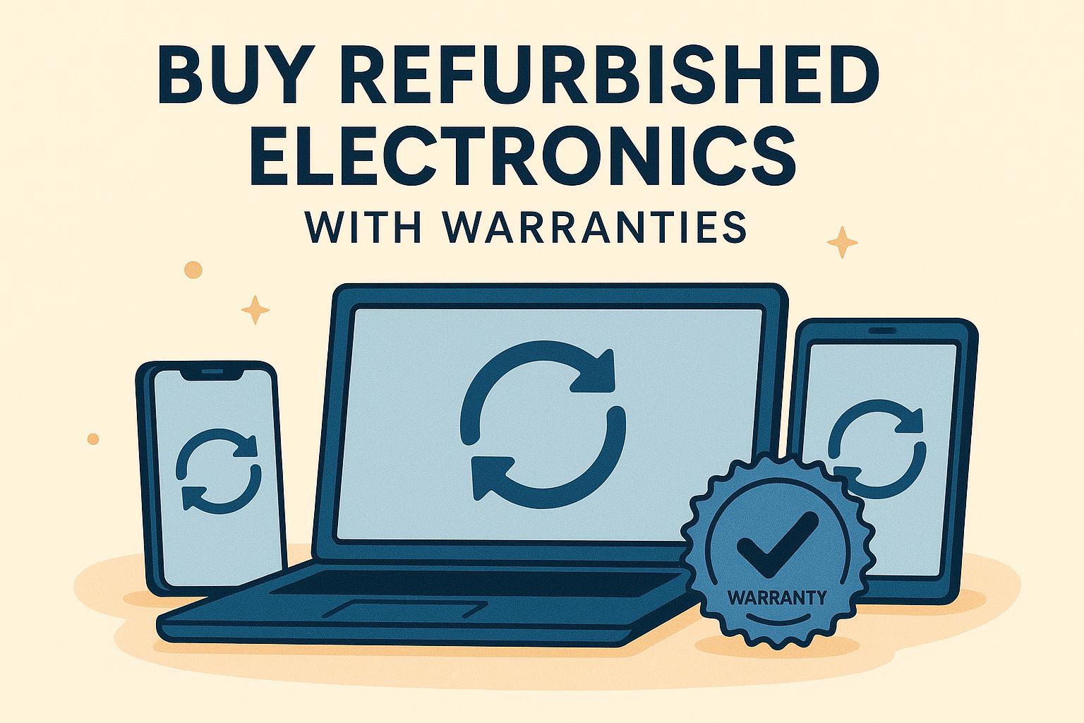 Buy refurbished electronics with warranties.