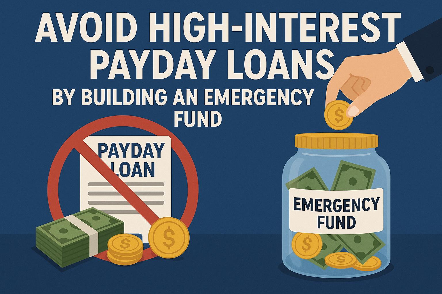 Avoid high-interest payday loans by building an emergency fund.